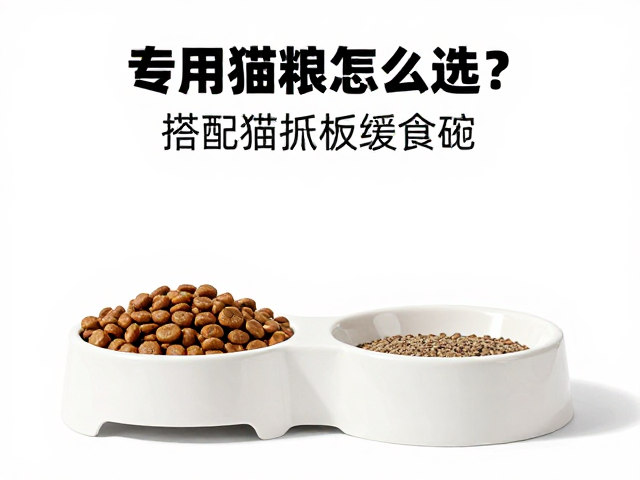 专用猫粮怎么选?搭配猫抓板缓食碗,打造猫咪健康饮食与娱乐闭环