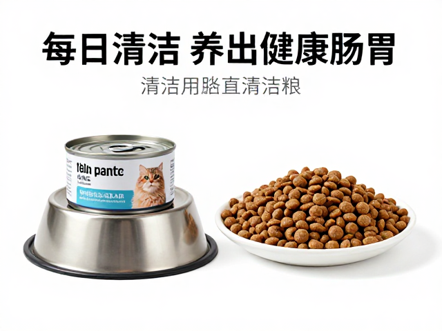 专用猫粮搭配主食罐头,每日清洁食盆养出健康肠胃