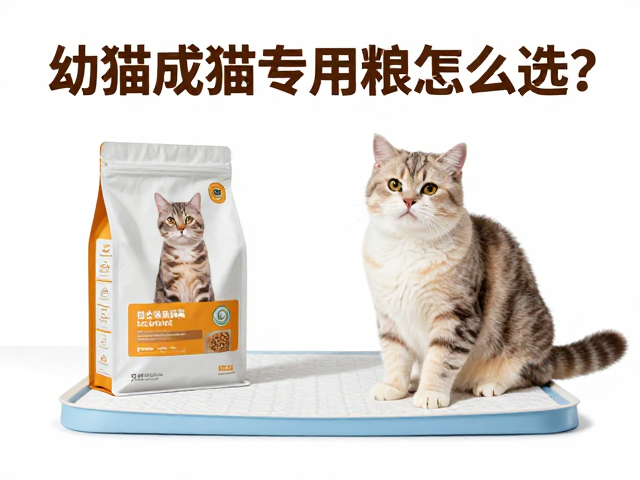 幼猫成猫专用粮怎么选？搭配定点排便训练垫，新手养猫不踩坑