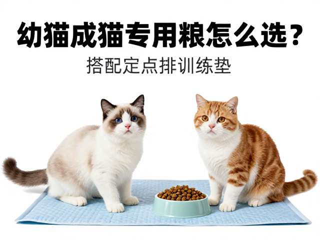 幼猫成猫专用粮怎么选?搭配定点排便训练垫,新手养猫不踩坑