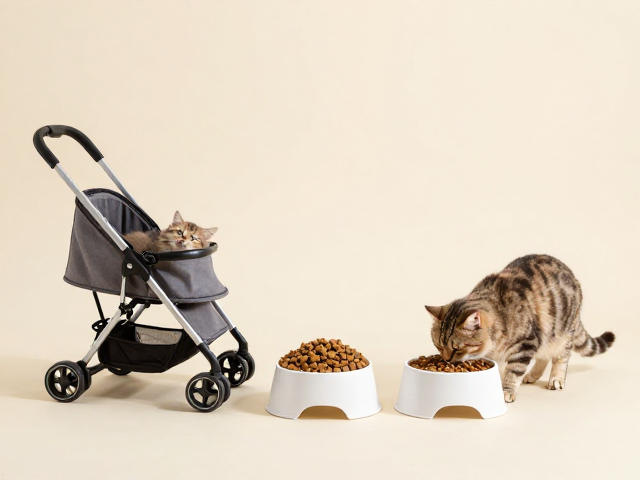 专用猫粮怎么选?搭配悬浮碗与猫推车,打造科学养宠新体验