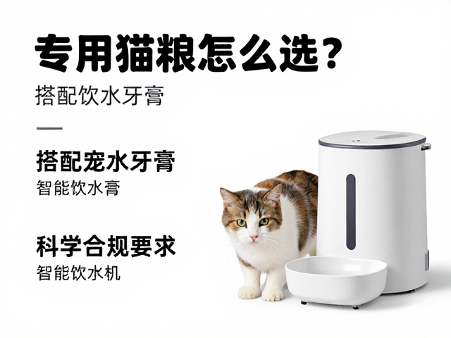 专用猫粮怎么选?搭配宠物牙膏与智能饮水机,科学养猫攻略