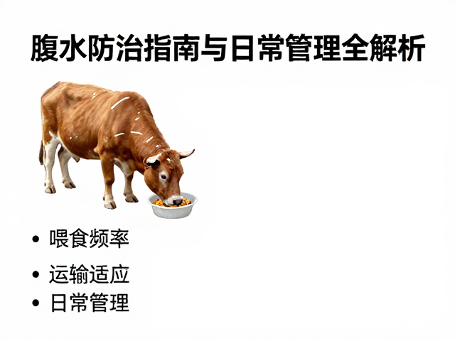 腹水防治指南，喂食频率、运输适应与日常管理全解析