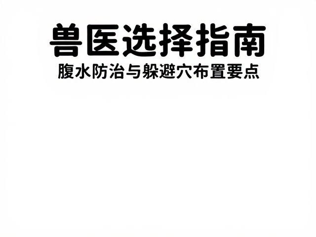 兽医选择指南,腹水防治与躲避穴布置要点