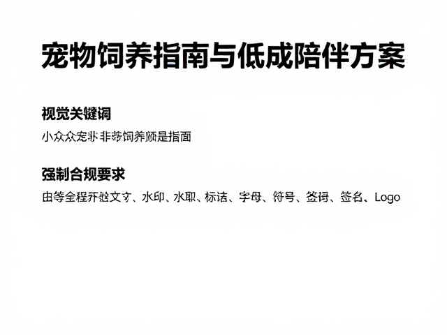 中等预算非高频社交,小众宠物饲养指南与低成本陪伴方案