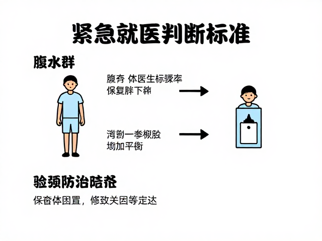 腹水防治指南，警惕体型骤变，紧急就医判断标准