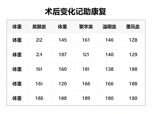 术后腹水防治指南,体重变化记录助康复
