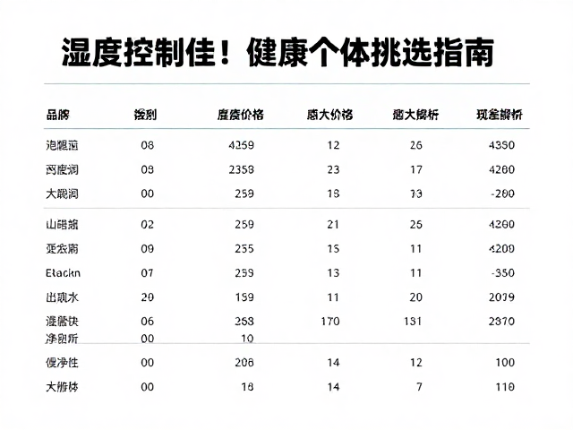 湿度控制佳!健康个体挑选指南,附地域价格差异解析