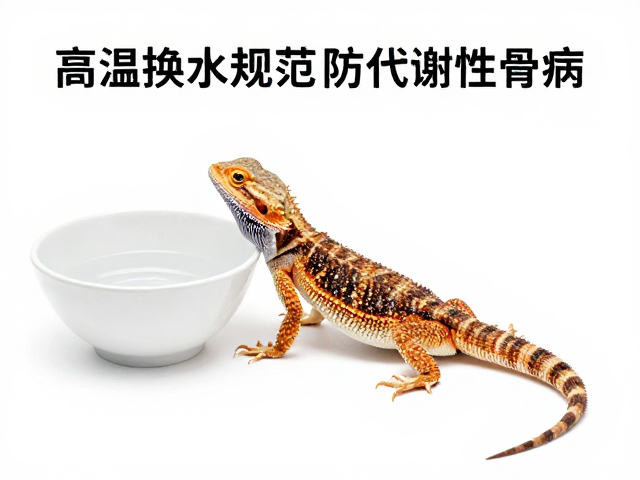 鬃狮蜥需高温,换水周期规范防代谢性骨病