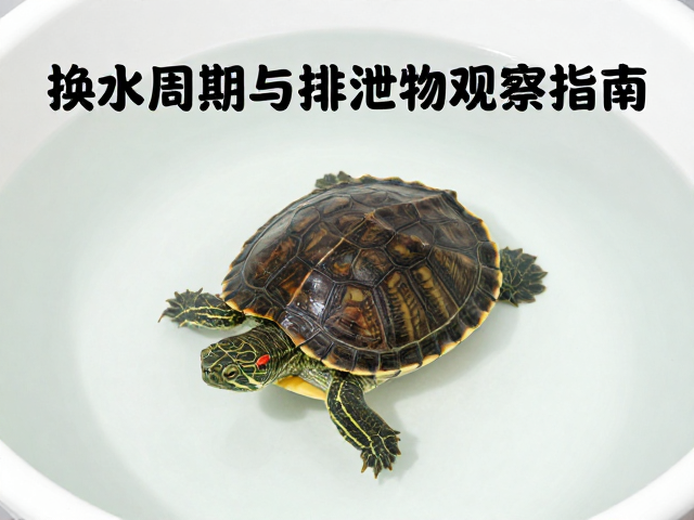 乌龟底部水盆养法,换水周期规范与排泄物观察指南