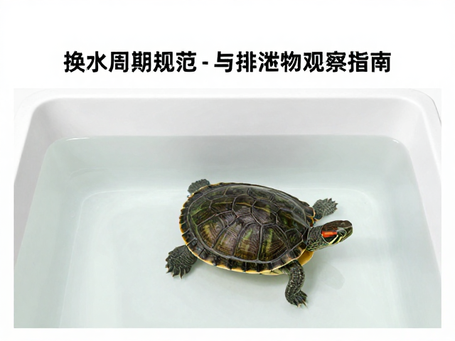 乌龟底部水盆养法，换水周期规范与排泄物观察指南