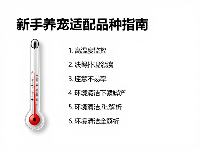 新手养宠适配品种指南，温度计监控与环境清洁频率全解析