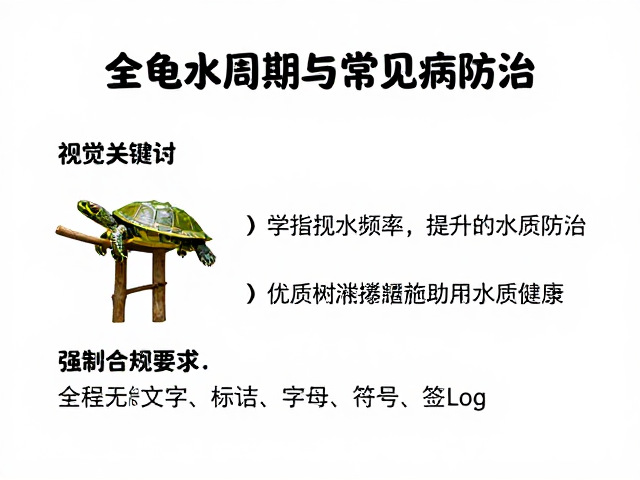 乌龟换水周期与常见病防治,搭配优质树枝攀爬架助其健康