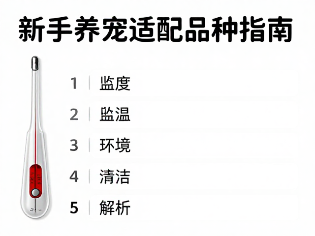 新手养宠适配品种指南,温度计监控与环境清洁频率全解析
