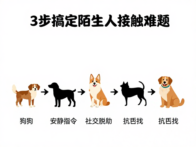 狗狗如厕训练,安静指令,社交脱敏,3步搞定陌生人接触难题