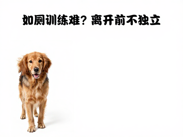 狗狗如厕训练难?试试左侧随行,离开前不告别更独立