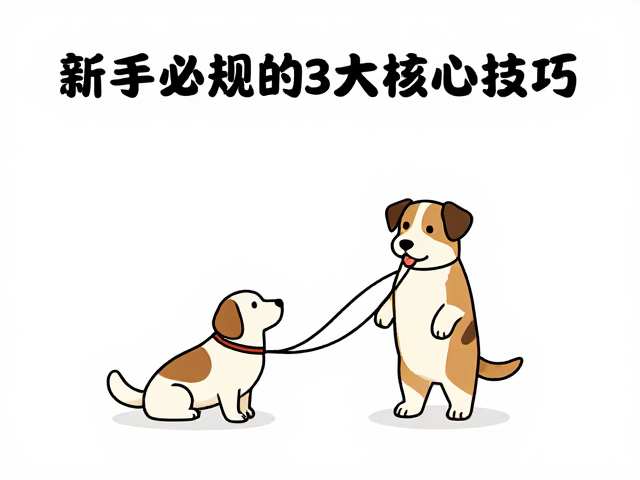 宠物训练,如厕、安静指令与松绳行走,新手必看的3大核心技巧