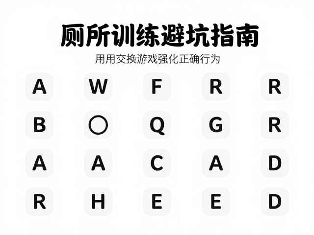 如厕训练避坑指南,用交换游戏强化正确行为,杜绝奖励错误