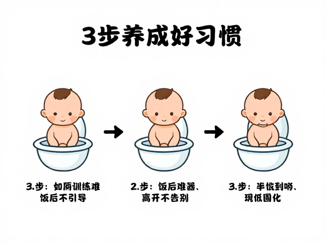 宝宝如厕训练难?饭后引导,离开不告别,3步养成好习惯