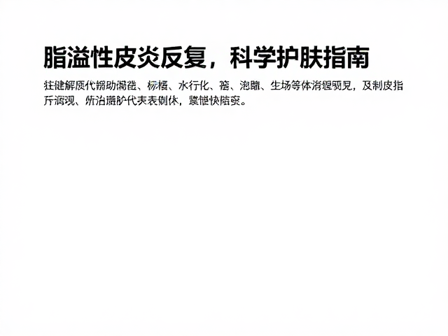 脂溢性皮炎反复?体重监测助防治,科学护肤指南