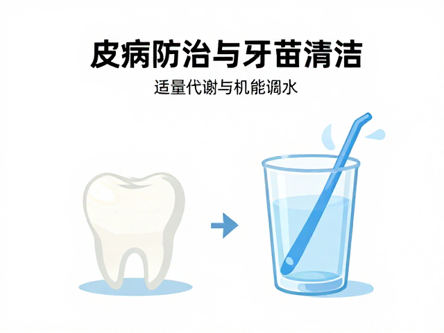 皮肤病防治与牙齿清洁,适量饮水的健康益处