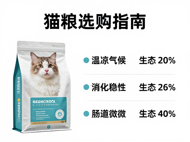 猫粮选购指南,针对温凉气候与美容医疗需求的饲养人群建议