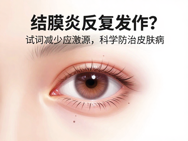 结膜炎反复发作?试试减少应激源,科学防治皮肤病