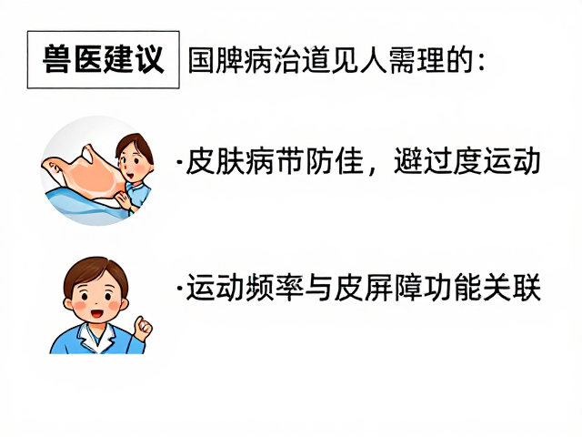 兽医建议,皮肤病防治需避免过度运动,选对专家更关键