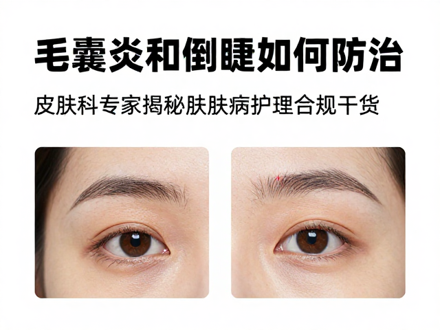 毛囊炎和倒睫如何防治?皮肤科专家揭秘皮肤病护理干货