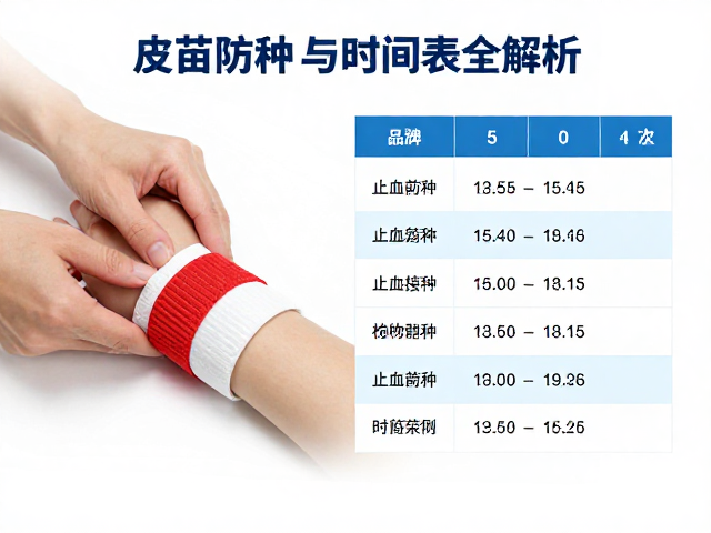 外伤止血急救法、皮肤病防治与疫苗接种时间表全解析