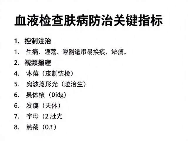 体重控制必看,血液检查揭示皮肤病防治关键指标