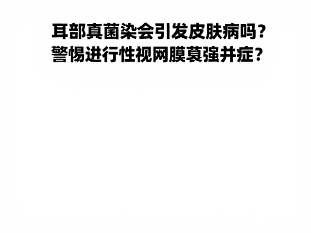 耳部真菌感染会引发皮肤病吗?警惕进行性视网膜萎缩并发症