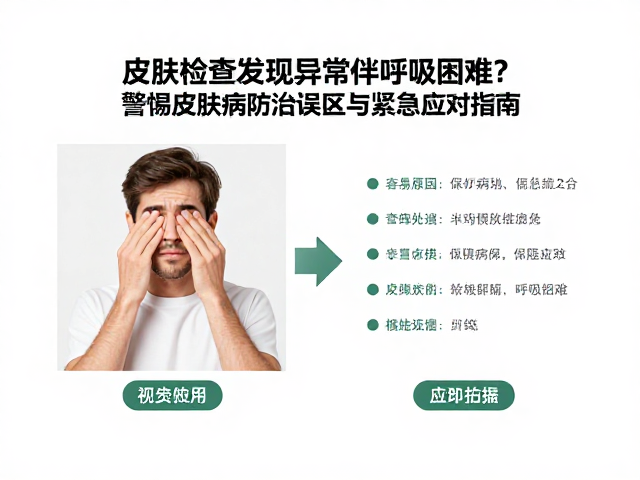 皮肤检查发现异常伴呼吸困难?警惕皮肤病防治误区与紧急应对指南