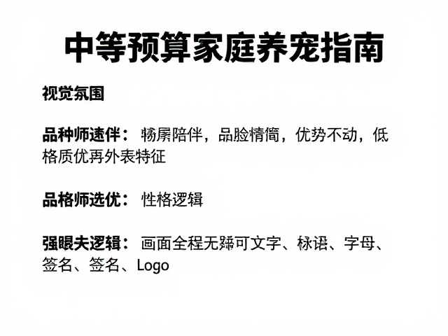 中等预算家庭养宠指南,低维护高陪伴,适合独居或轻社交人群