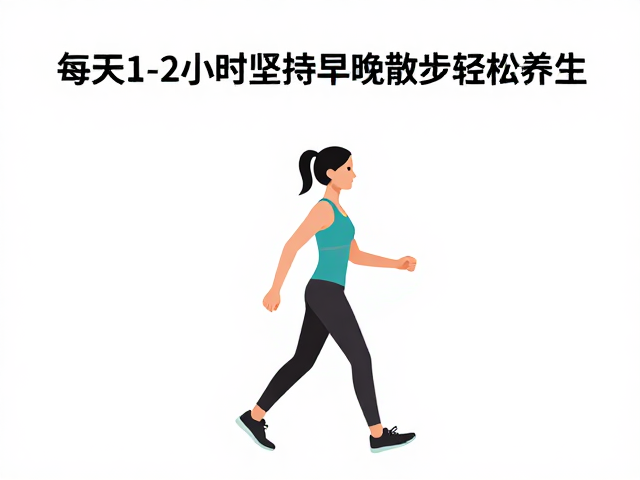 适合上班族的运动,每天1-2小时,坚持早晚散步轻松养生