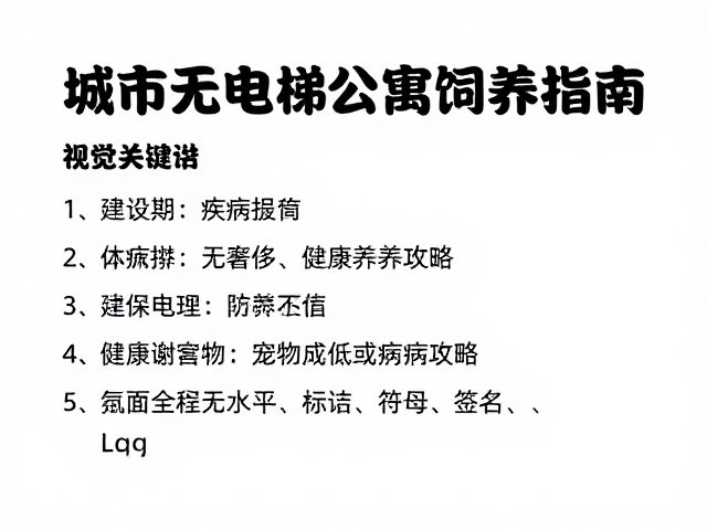 城市无电梯公寓饲养指南，非奢侈型宠物低成本养宠攻略