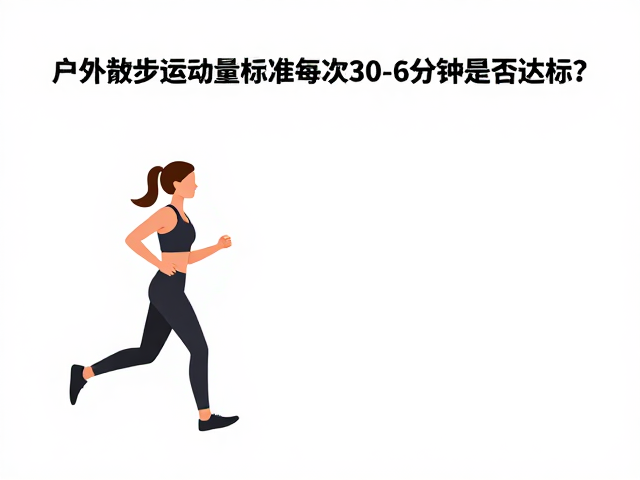 户外散步运动量标准,每次30-60分钟是否达标?