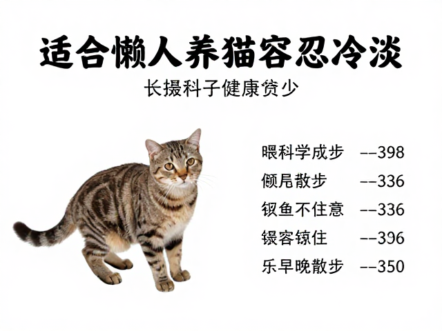 适合懒人养的猫,容忍冷淡,只需早晚散步的宠物推荐
