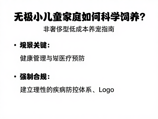 无极小儿童家庭如何科学饲养?非奢侈型低成本养宠指南