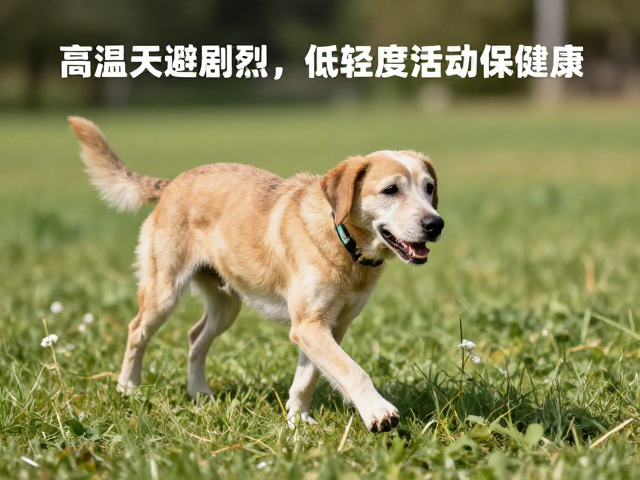 老年犬运动标准,高温天避剧烈,低强度活动保健康