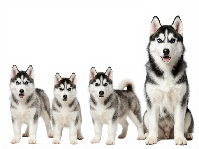 纯种哈士奇标准,幼犬成犬品相变化与寿命预期全解析