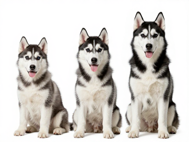 纯种哈士奇标准,幼犬成犬品相变化与寿命预期全解析