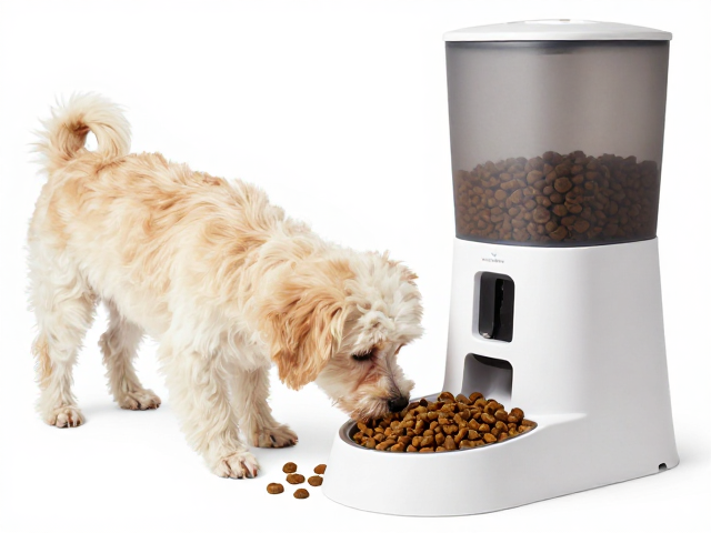 中小型犬专用狗粮搭配自动喂食器,科学喂养不浪费,省时更省心