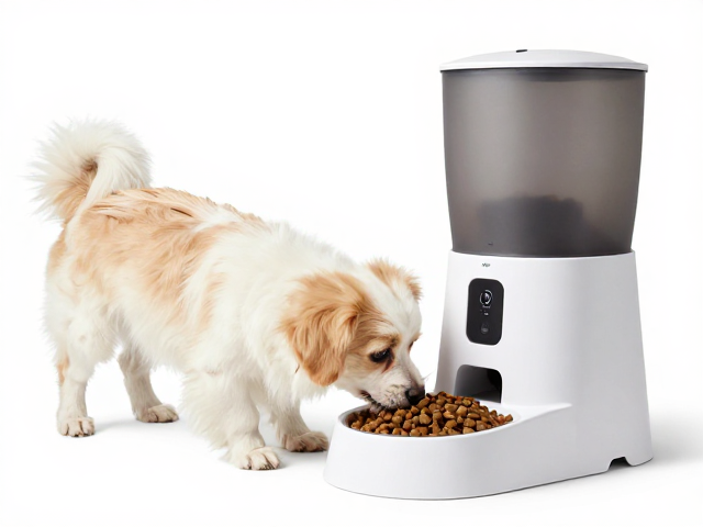 中小型犬专用狗粮搭配自动喂食器,科学喂养不浪费,省时更省心