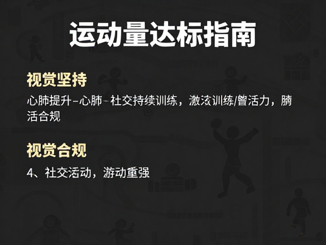运动量达标指南,通过心肺提升与社交训练激活活力
