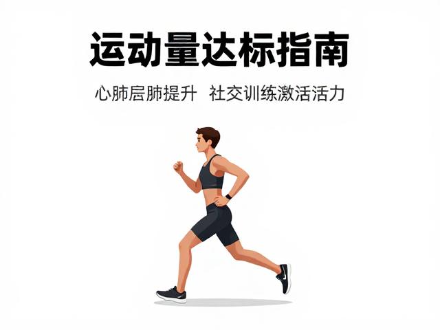 运动量达标指南,通过心肺提升与社交训练激活活力