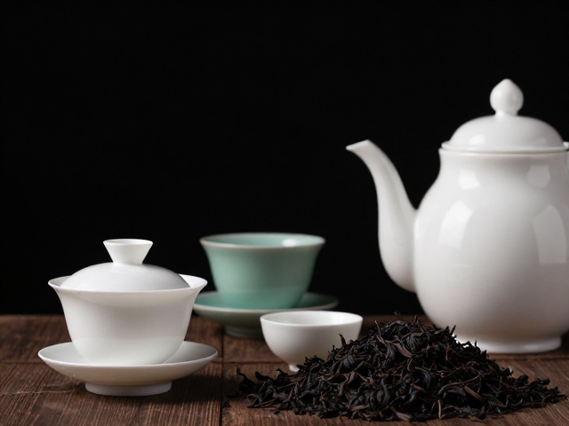黑茶与白瓷的茶道美学融合