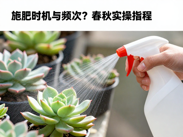 多肉施肥时机与频次？春秋实操教程，叶面肥喷施指南