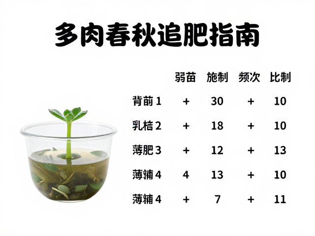 弱苗专用薄肥的配制标准与稀释比例计算