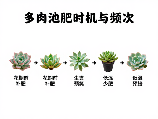 多肉施肥时机与频次，花期前补肥与冬季低温少肥实操教程